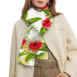 Aloha Hibiscus Tropical Pattern Print Scarf