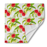 Aloha Hibiscus Tropical Pattern Print Silk Bandana