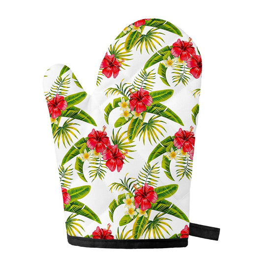 Aloha Hibiscus Tropical Pattern Print Single Oven Mitt