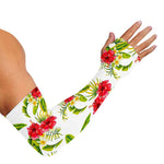 Aloha Hibiscus Tropical Pattern Print Sun Protection Arm Sleeves