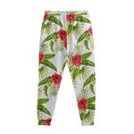 Aloha Hibiscus Tropical Pattern Print Sweatpants