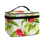 Aloha Hibiscus Tropical Pattern Print Travel Makeup Bag