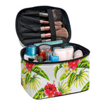 Aloha Hibiscus Tropical Pattern Print Travel Makeup Bag