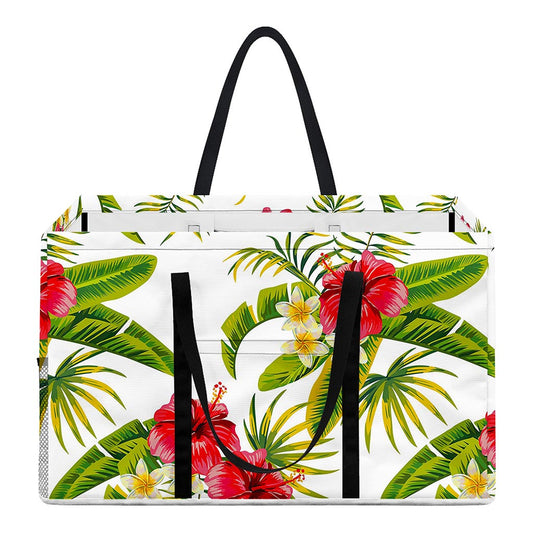 Aloha Hibiscus Tropical Pattern Print Utility Tote Bag