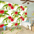 Aloha Hibiscus Tropical Pattern Print Wall Sticker