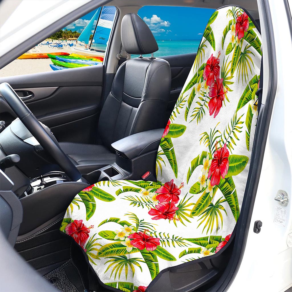 Aloha Hibiscus Tropical Pattern Print Waterproof Car Seat Cover