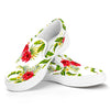 Aloha Hibiscus Tropical Pattern Print White Slip On Sneakers