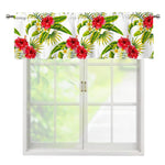Aloha Hibiscus Tropical Pattern Print Window Valance