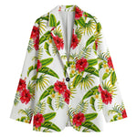 Aloha Hibiscus Tropical Pattern Print Women's Blazer