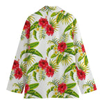 Aloha Hibiscus Tropical Pattern Print Women's Blazer