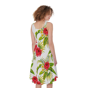 Aloha Hibiscus Tropical Pattern Print Women's Sleeveless Dress