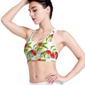 Aloha Hibiscus Tropical Pattern Print Women's Sports Bra