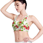 Aloha Hibiscus Tropical Pattern Print Women's Sports Bra