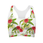 Aloha Hibiscus Tropical Pattern Print Women's Sports Bra