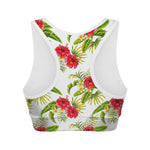 Aloha Hibiscus Tropical Pattern Print Women's Sports Bra
