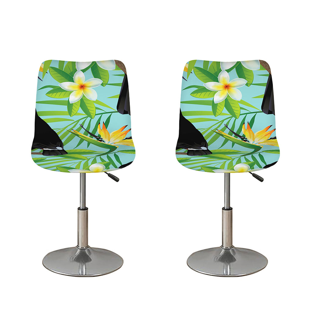 Aloha Keel-Billed Toucan Print Bar Stool Covers