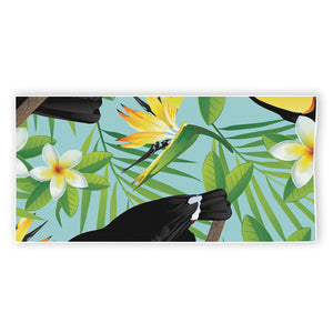 Aloha Keel-Billed Toucan Print Beach Towel