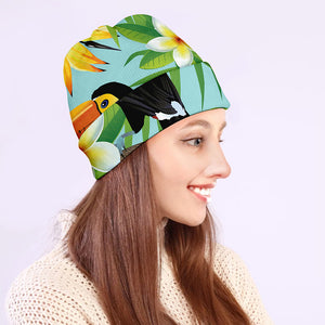 Aloha Keel-Billed Toucan Print Beanie