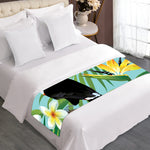 Aloha Keel-Billed Toucan Print Bed Runner