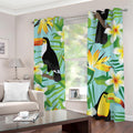 Aloha Keel-Billed Toucan Print Dimout Grommet Curtains