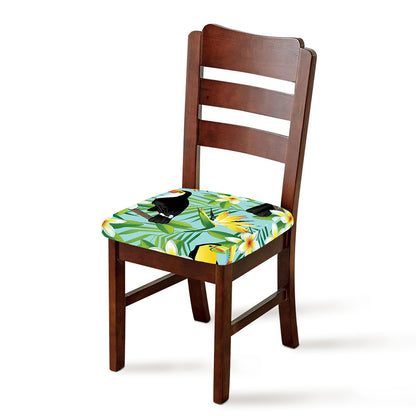 Aloha Keel-Billed Toucan Print Chair Cushion Cover