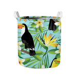 Aloha Keel-Billed Toucan Print Collapsible Laundry Basket