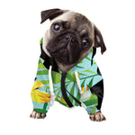 Aloha Keel-Billed Toucan Print Dog Zip Up Hoodie
