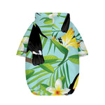 Aloha Keel-Billed Toucan Print Dog Zip Up Hoodie