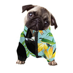 Aloha Keel-Billed Toucan Print Dog Zip Up Jacket