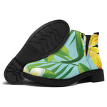 Aloha Keel-Billed Toucan Print Flat Ankle Boots