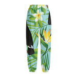Aloha Keel-Billed Toucan Print Fleece Lined Knit Pants