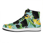 Aloha Keel-Billed Toucan Print High Top Leather Sneakers