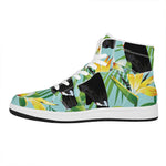 Aloha Keel-Billed Toucan Print High Top Leather Sneakers