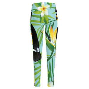 Aloha Keel-Billed Toucan Print High-Waisted Pocket Leggings