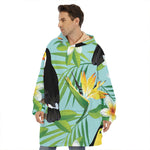 Aloha Keel-Billed Toucan Print Hoodie Blanket
