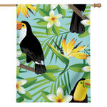 Aloha Keel-Billed Toucan Print House Flag