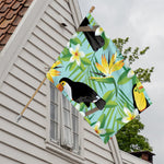 Aloha Keel-Billed Toucan Print House Flag