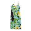 Aloha Keel-Billed Toucan Print Jersey Midi Cami Dress