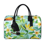 Aloha Keel-Billed Toucan Print Leather Duffle Bag