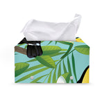 Aloha Keel-Billed Toucan Print Leather Tissue Box Cover