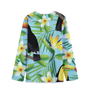 Aloha Keel-Billed Toucan Print Long Sleeve Short Coat