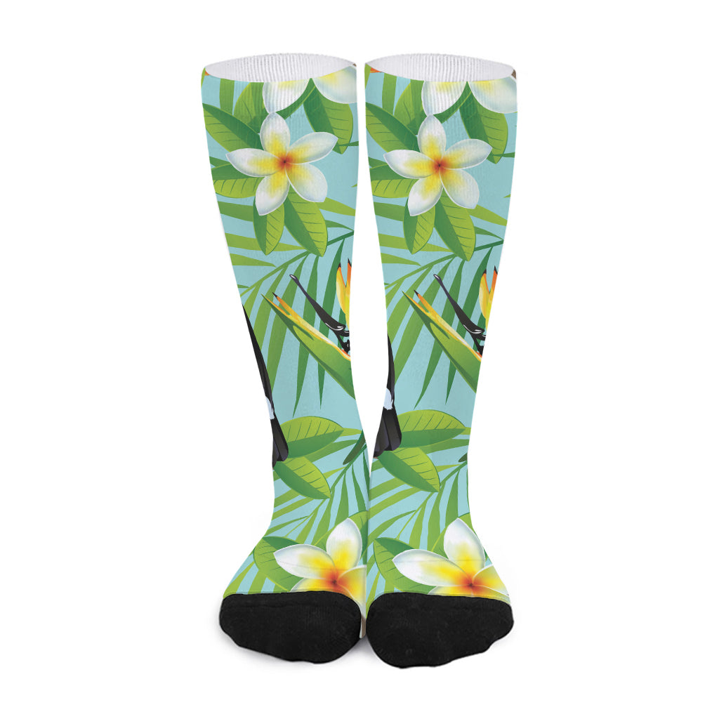 Aloha Keel-Billed Toucan Print Long Socks