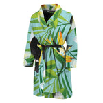 Aloha Keel-Billed Toucan Print Men's Bathrobe