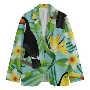 Aloha Keel-Billed Toucan Print Men's Blazer