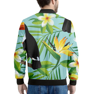 Aloha Keel-Billed Toucan Print Men's Bomber Jacket