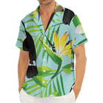 Aloha Keel-Billed Toucan Print Men's Deep V-Neck Shirt