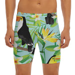 Aloha Keel-Billed Toucan Print Men's Long Boxer Briefs