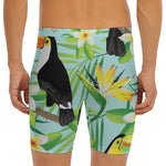 Aloha Keel-Billed Toucan Print Men's Long Boxer Briefs