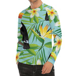 Aloha Keel-Billed Toucan Print Men's Long Sleeve Rash Guard