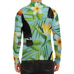 Aloha Keel-Billed Toucan Print Men's Long Sleeve Rash Guard